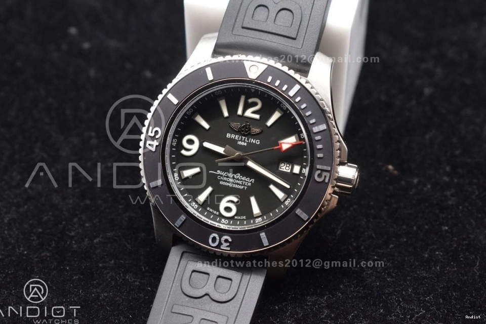 Black Bezel 1:1 Strap 44 Edition A2824 On Dial TF Superocean Rubber Best Black Automatic Black 0218
